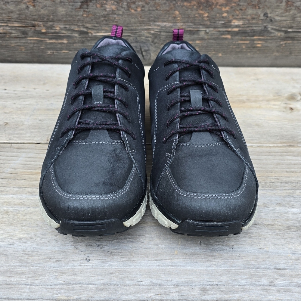 Clarks Wavewalk Sporty Waterproof, Nubuck Leather, Comfort Walking Sneaker 8W - Picture 8 of 16